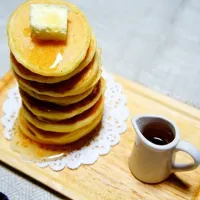 Snapdishの料理写真:pancake tower ♡|nozomiさん