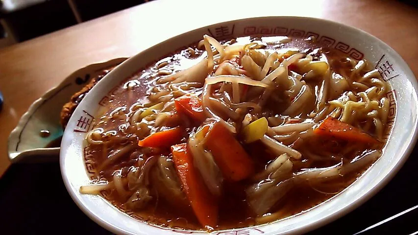 ラ王袋麺でサンマーメン風|チャメさん