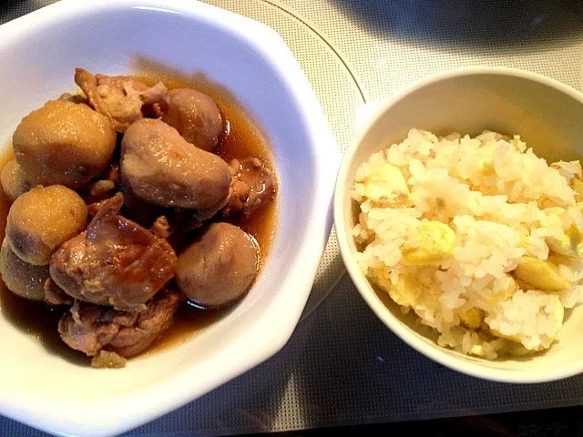 栗ごはん&小芋と鶏肉の甘辛煮|熊本 麻希さん