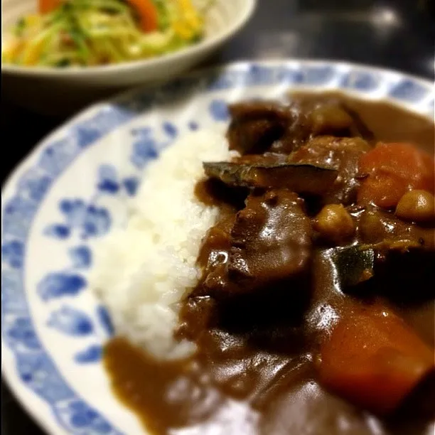 カボチャと豆ビーフカレー|イギーさん