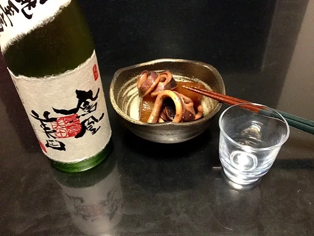 日本酒 鳳 とイカ大根|さのすけさん