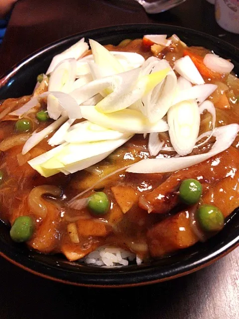 おでんの残り汁リメイク！お蕎麦屋さんな和風カレー丼|IGGYさん