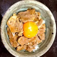 Snapdishの料理写真:豚ヒレ肉のヘルシー丼|mariさん