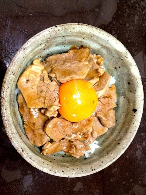 Snapdishの料理写真:豚ヒレ肉のヘルシー丼|mariさん