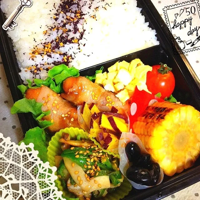 Snapdishの料理写真:旦那サマのお弁当♪|ゆりっぺ⋆*❁さん