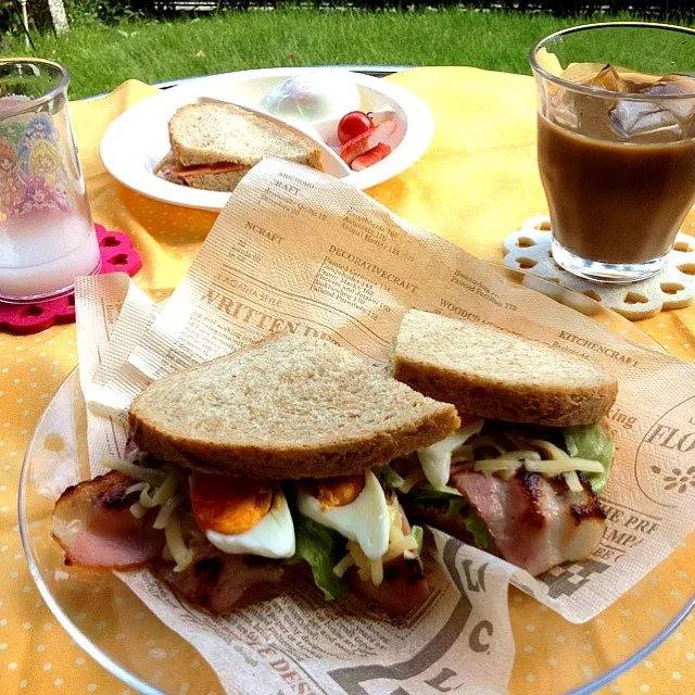 Snapdishの料理写真:お庭でランチ(*^^*)|yukaさん