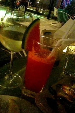 White wine & watermelon fruit cocktail|Inpataさん