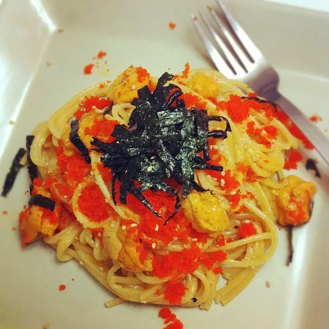 Uni pasta with masago|janice Williamsさん