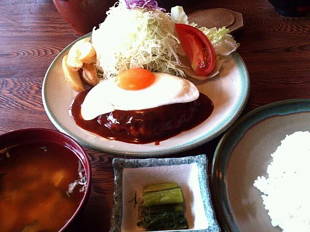 ハンバーグ定食|あきこ。さん