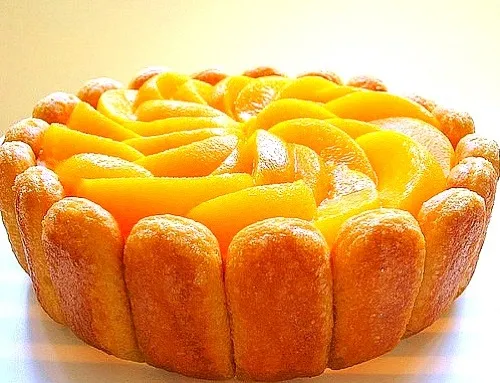 Lady's fingers and peach cake 😁😁😁|manasi bhargavさん