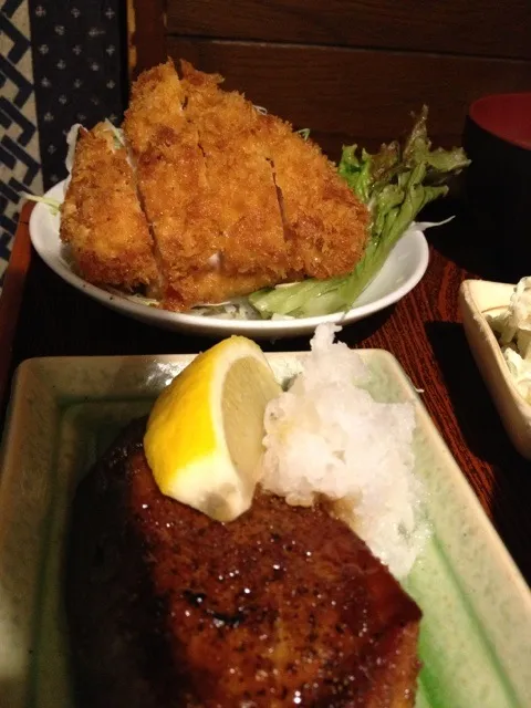 ブリの照り焼きとチキンカツ|Hajime Sakaiさん