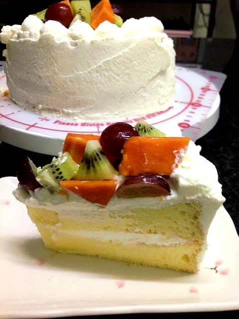 Mixed fruit yoghurt cake|ptr ywnさん