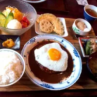 ハンバーグステーキ定食|もりさん