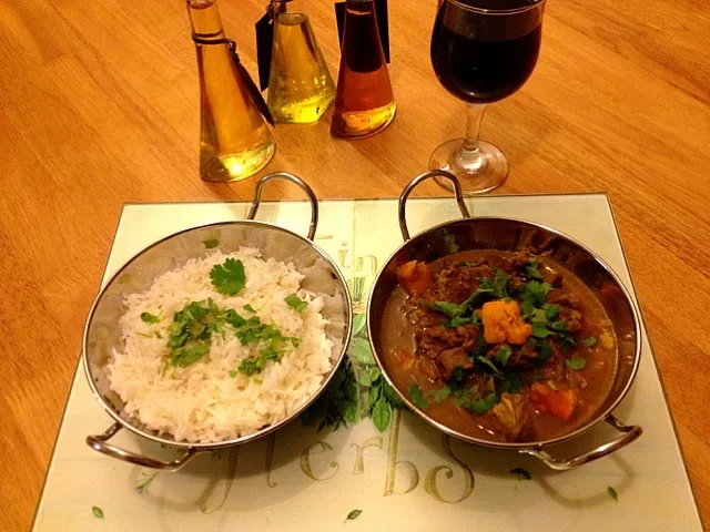 Lamb and Sweet Potato Curry with Basmatti Rice|Steve Pountneyさん