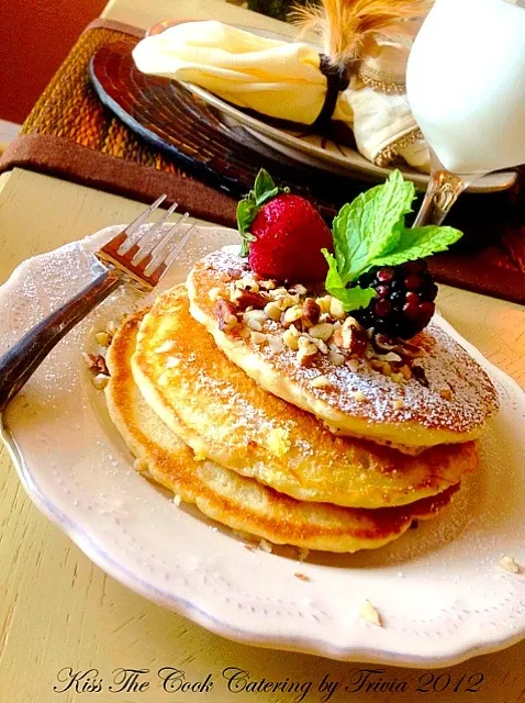 Snapdishの料理写真:Nutty-Vanilla Pancakes❤|Taste-New Americanさん