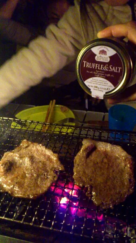 grilled rump with truffle salt|Funky Chefさん