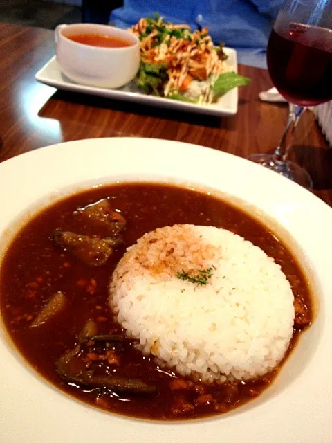 茄子とひき肉のスープカレー|konopiiさん