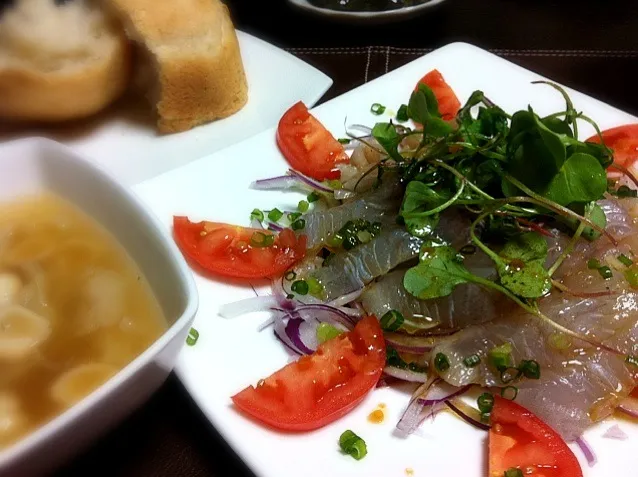 釣ったヒラメでカルパッチョ‼|ありささん