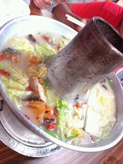 cod fish steamboat|sim siew yingさん