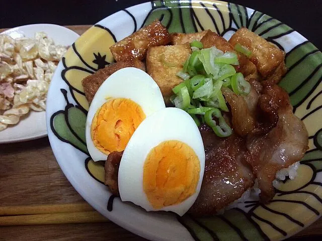 豚バラと厚揚げの丼★|まひるのさん