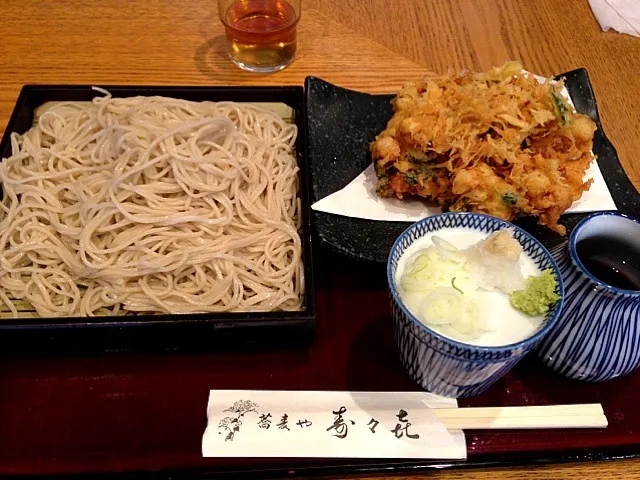 蕎麦の日◯かき揚げ大盛りもり|ハタボーさん