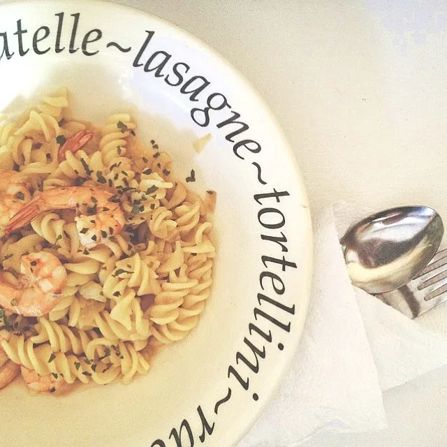 Fusilli with shrimp sup|roxette roszeitaさん