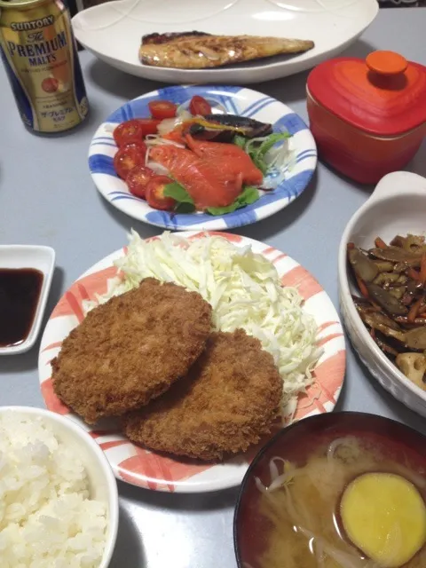 １０／８の晩ごはん|ひまわりさん