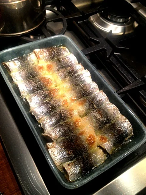 Oven bakef salt sea Stromming with dill|wallさん