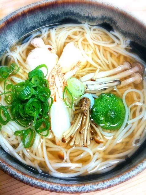 Snapdishの料理写真:〆の一杯は白石の温麺！|Yoshinobu Nakagawaさん