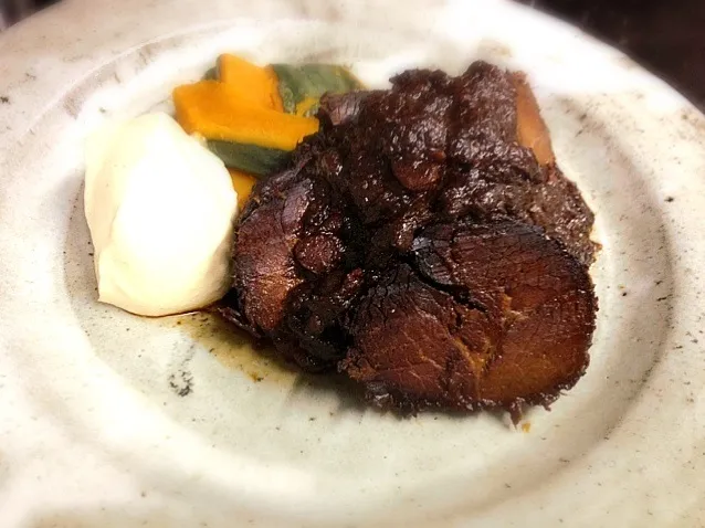 豚腿肉赤ワイン煮込み|炊かれたいオトコ おこん 小栁津さん