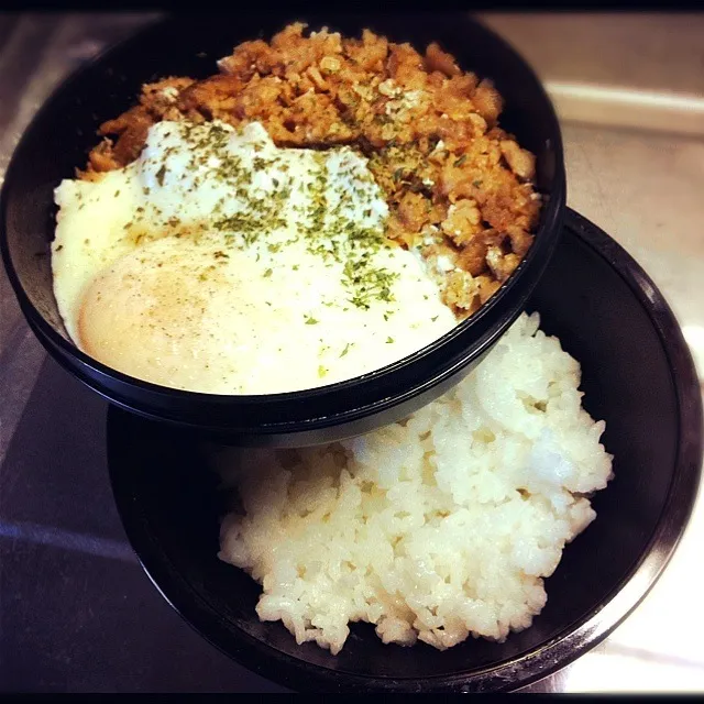 Snapdishの料理写真:なんちゃってロコモコ丼|アンさん