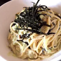 アボカドとツナのクリーム和風クリームパスタ|いけっちさん