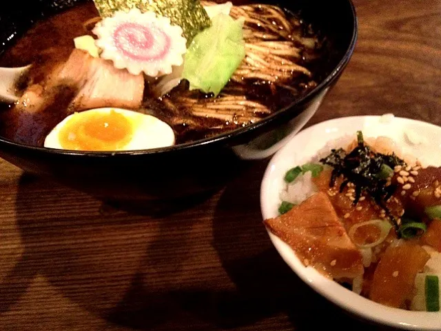 焦がし味噌ラーメンとチャーシュー丼|さのすけさん