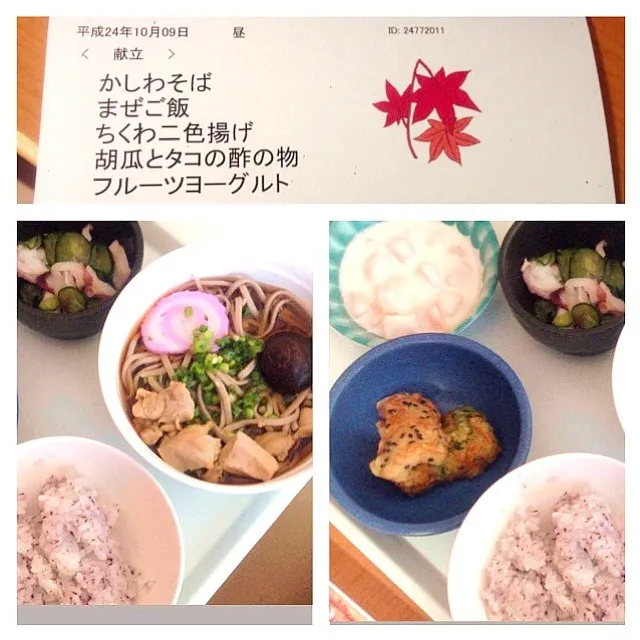 入院初日お昼ご飯|めぐさん