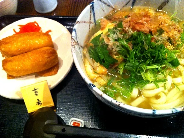 きざみうどん＆お稲荷さん|クニオさん