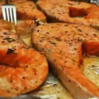 baked salmon.|irishebalanさん