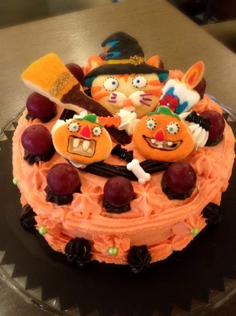 Snapdishの料理写真:ハロウィン誕生日ケーキ|YURIさん