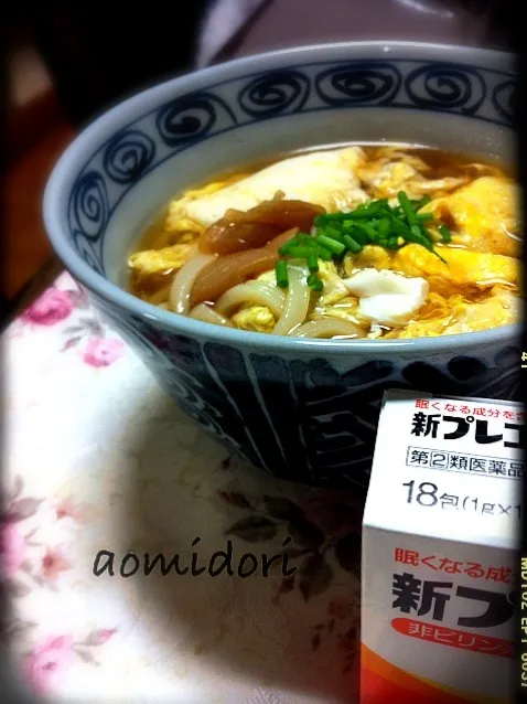 Snapdishの料理写真:梅干入り卵とじうどん|Norikoさん