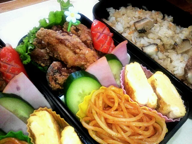 チキン竜田揚げ弁当|ふかさくさん