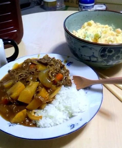 カレーとポテトサラダ|山本さん