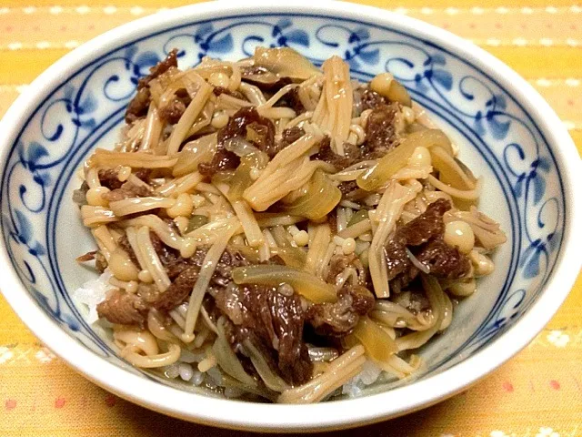 えのき茸入りヘルシー牛丼|熊本 麻希さん