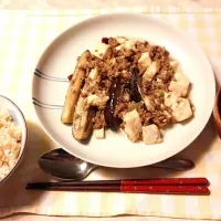 Snapdishの料理写真:麻婆豆腐♡|すがひさえまさん