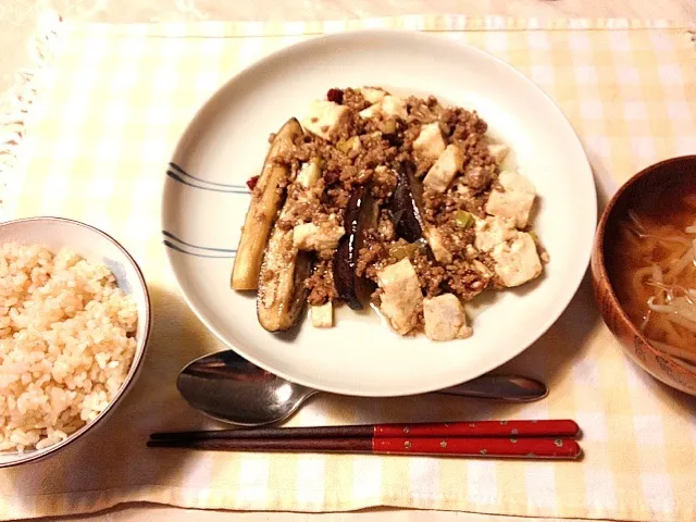 Snapdishの料理写真:麻婆豆腐♡|すがひさえまさん