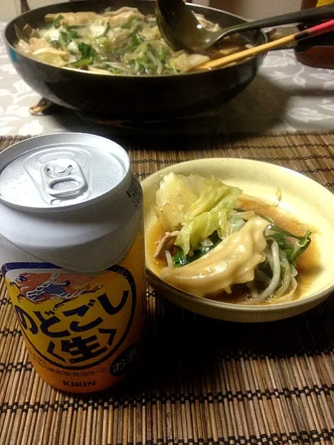 モツ鍋とビールで＼(^o^)／|yasbongさん