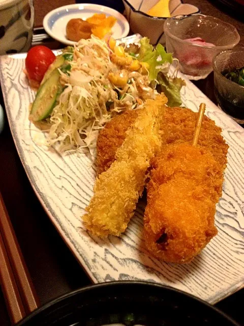 トマトビーンズコロッケ定食|ダンディ☆和田さん