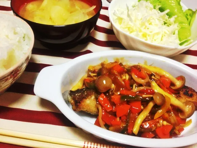 カレイの野菜あんかけ|ももさん