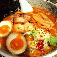 Snapdishの料理写真:エビ味噌ラーメン|ERIさん