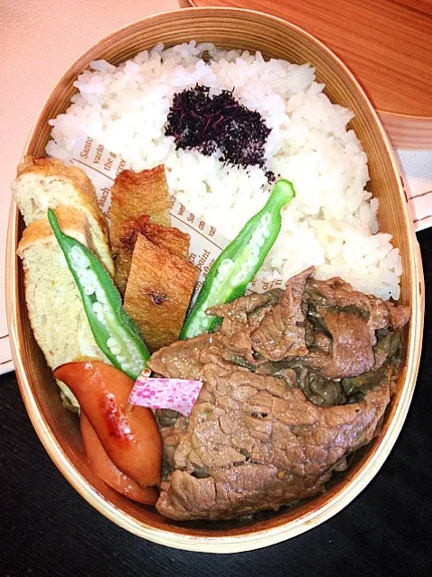 しゃぶしゃぶ肉で焼肉弁当|トヨノリさん