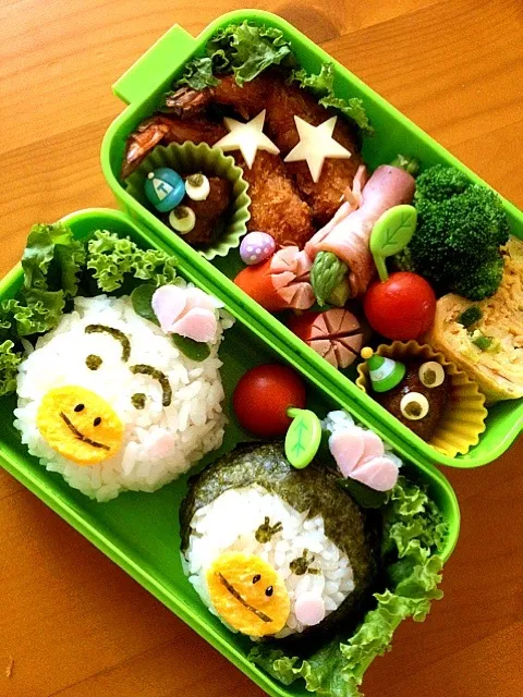 花カッパと、ももカッパちゃんのお弁当☆|yukaさん