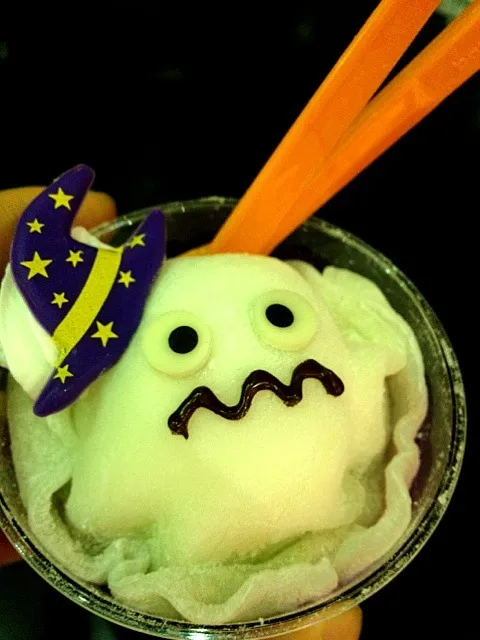 Snapdishの料理写真:31アイスクリーム ハロウィンドール おばけ|A.Natsuharaさん